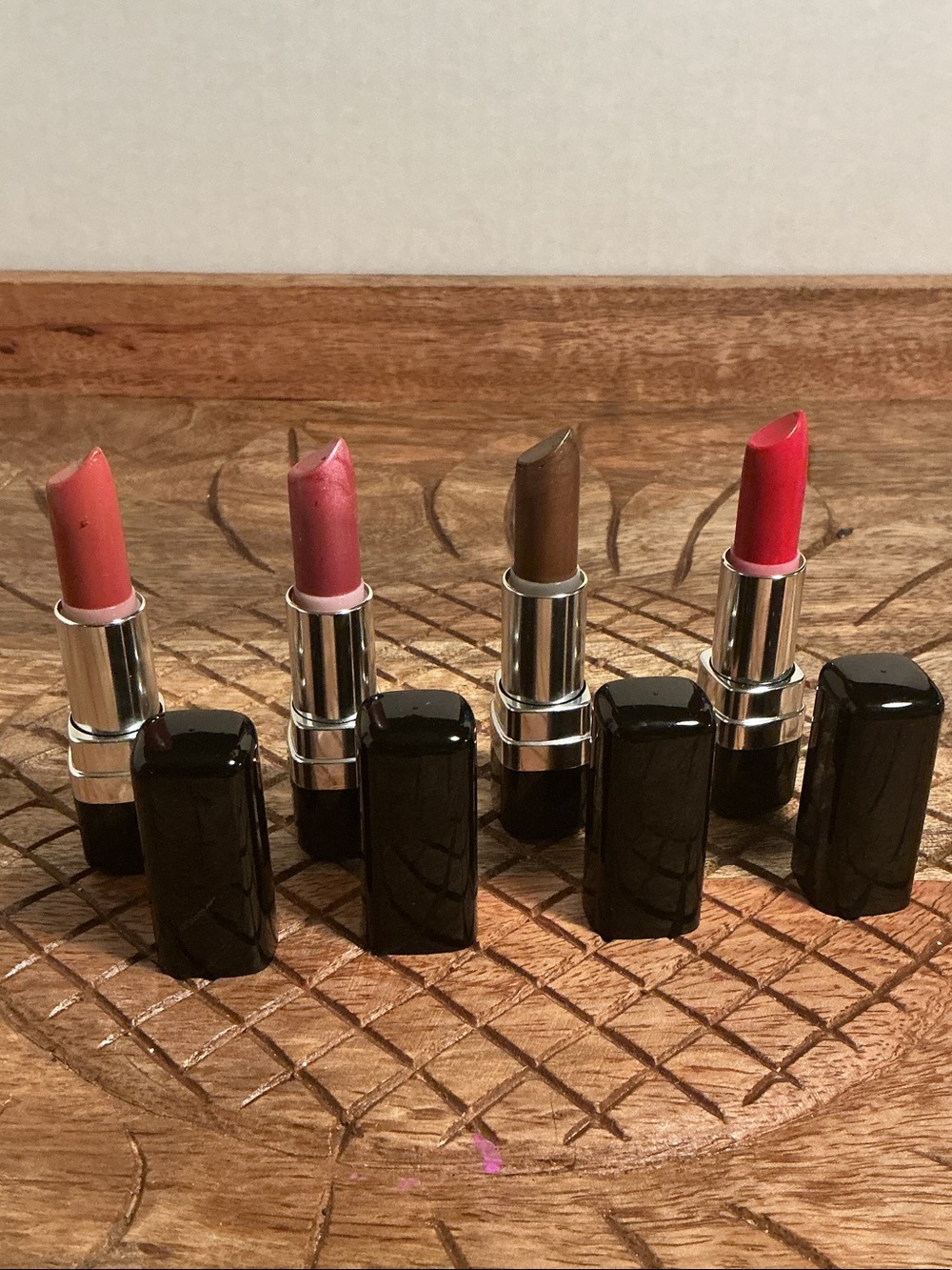 NEW CG Assorted Women’s Lipstick Set - Pink, Mauve, Brown, Bright Pink